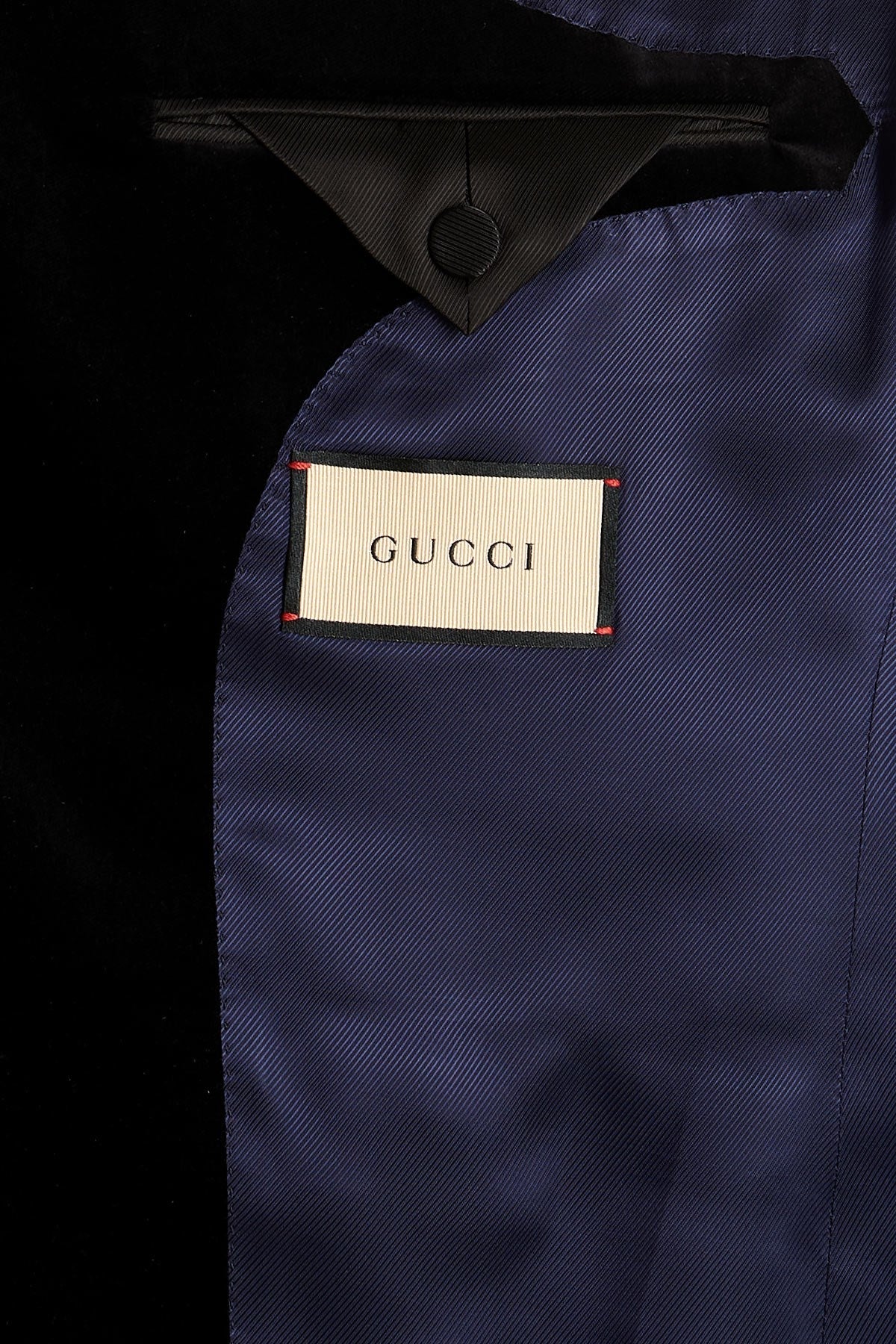 Gucci Men Velvet Lapels Blazer Jacket