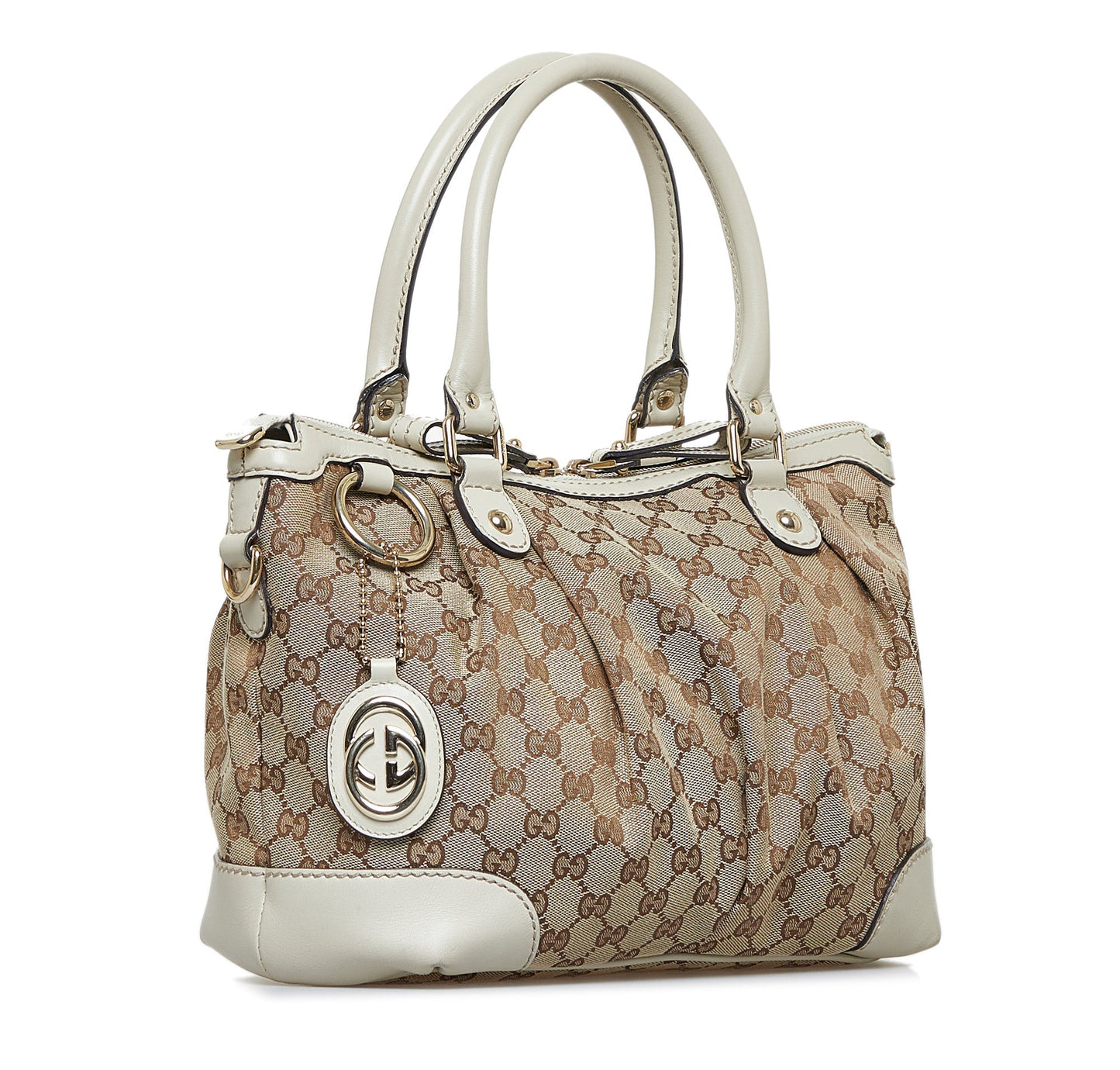 Brown Gucci GG Canvas Sukey Tote Bag