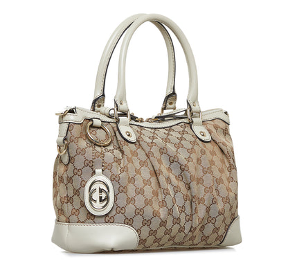 Brown Gucci GG Canvas Sukey Tote Bag