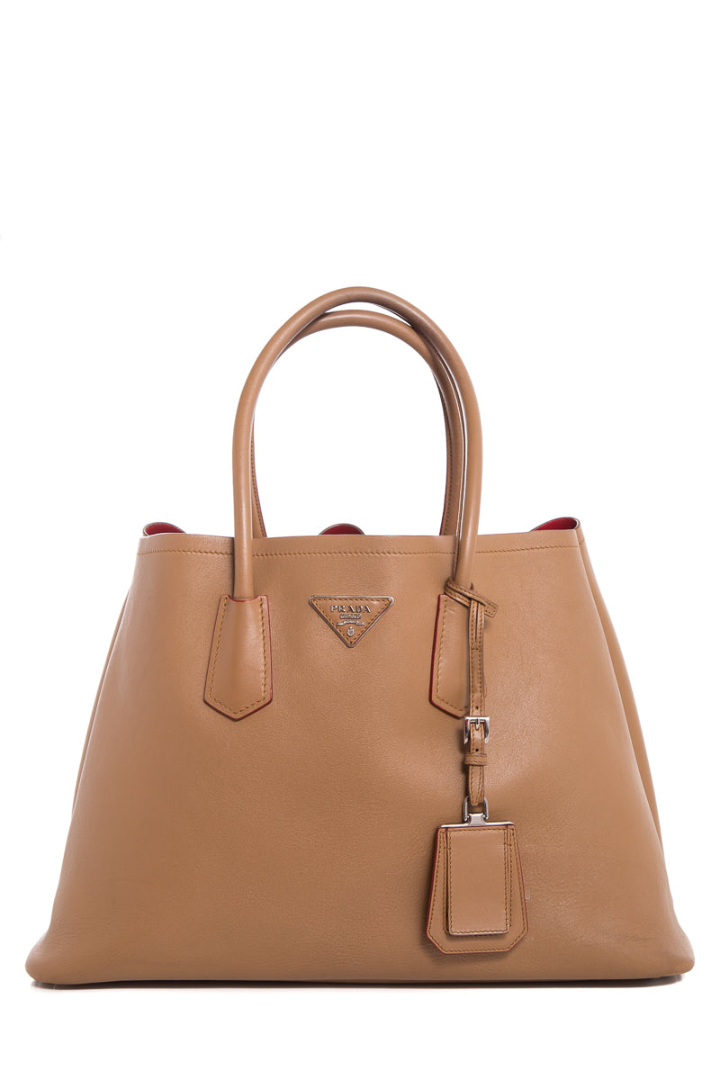 Prada Camel Leather Tote