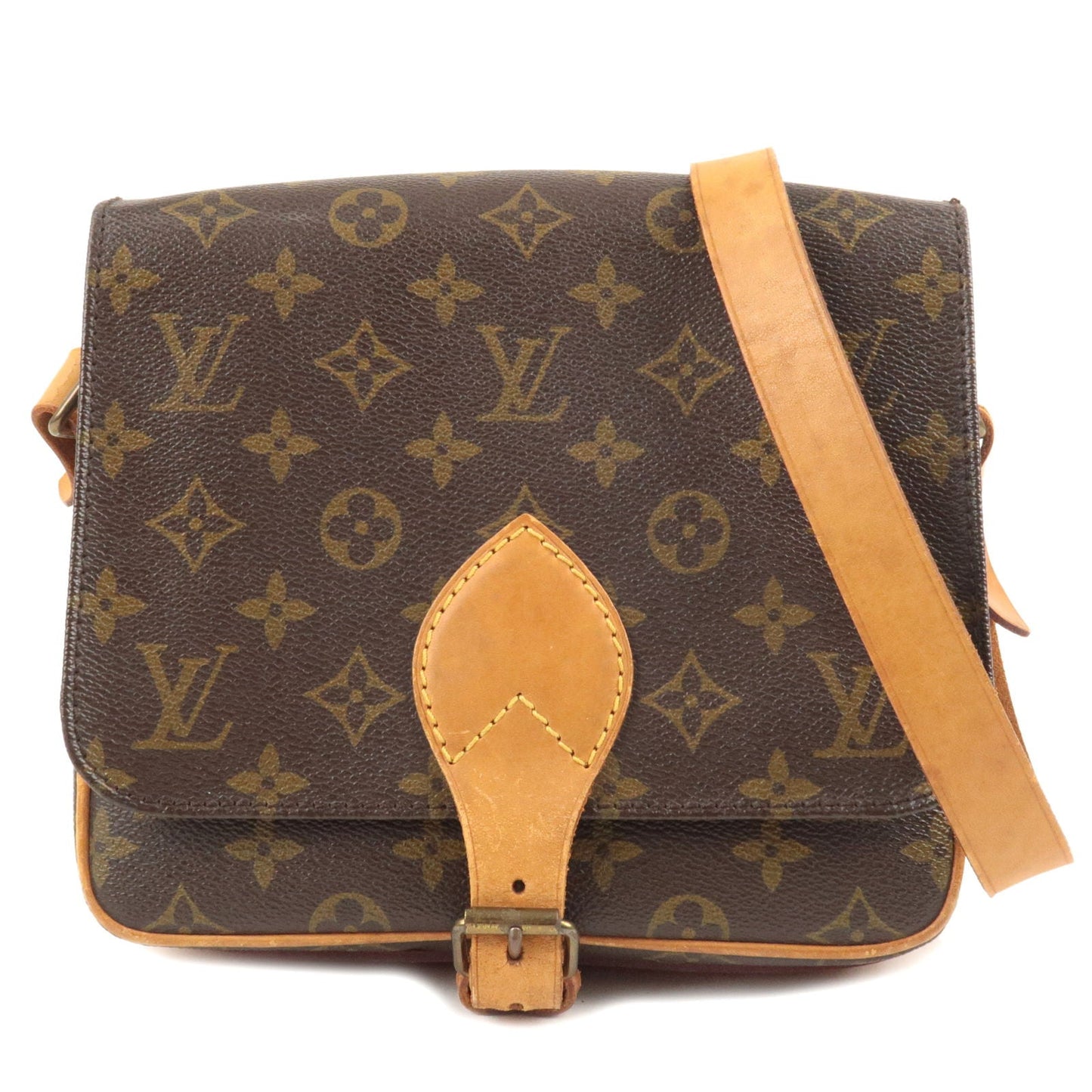 Louis Vuitton Monogram Cartouchiere MM  Shoulder Bag M51253