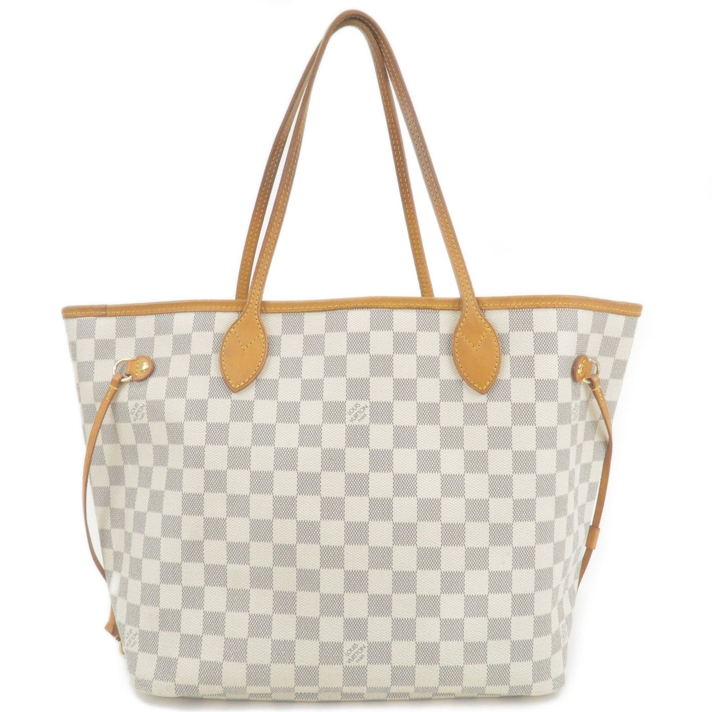 Louis Vuitton Damier Azur Neverfull MM Tote Bag Hand Bag N51107