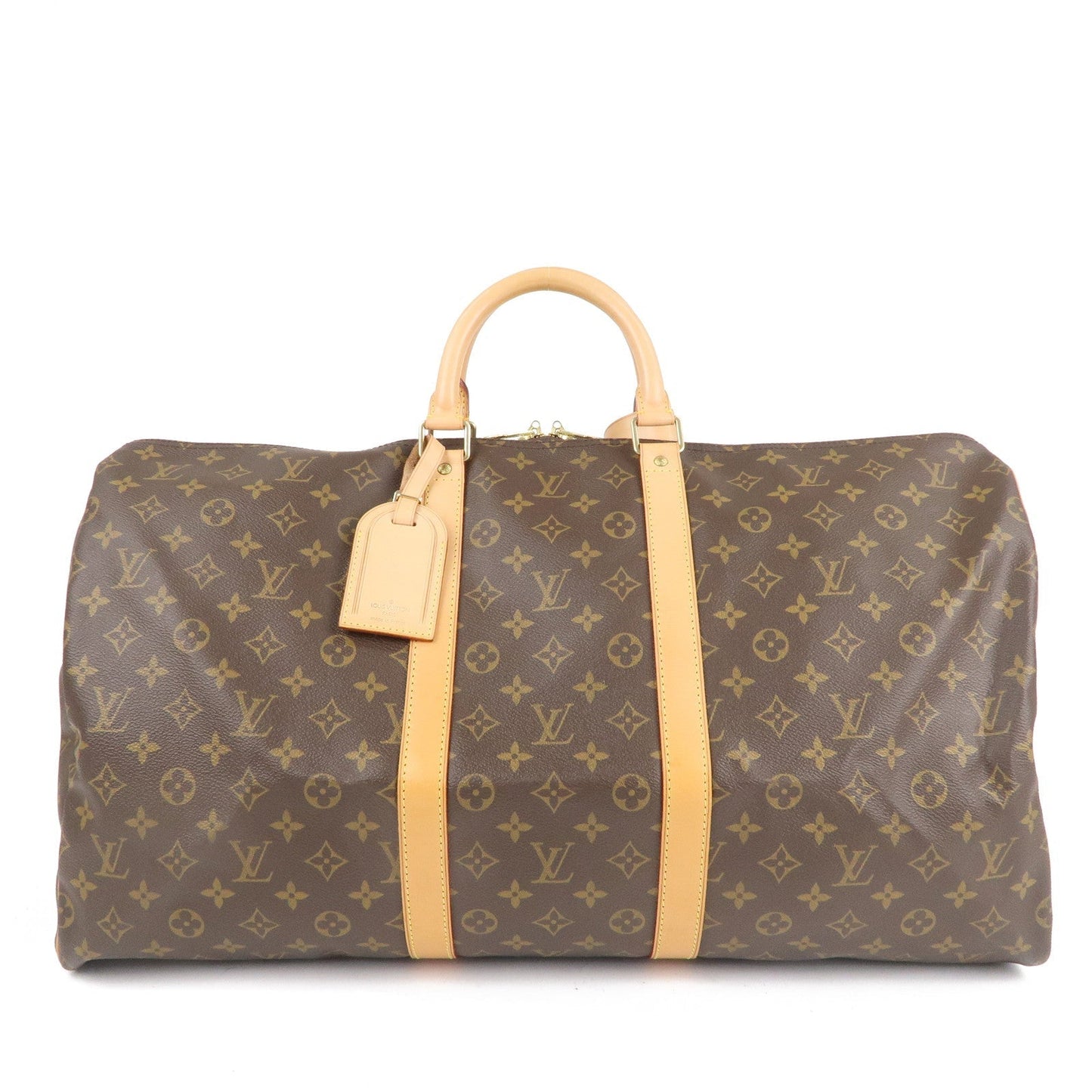 Louis Vuitton Monogram Keep All 55 Boston Bag Brown M41424