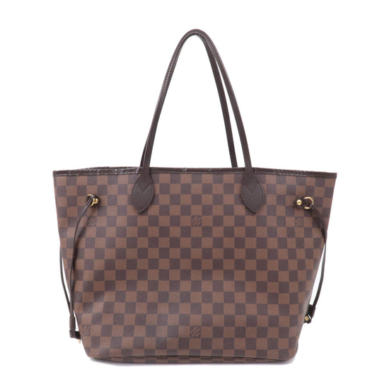 Louis Vuitton Damier Neverfull MM Tote Bag Brown N51105