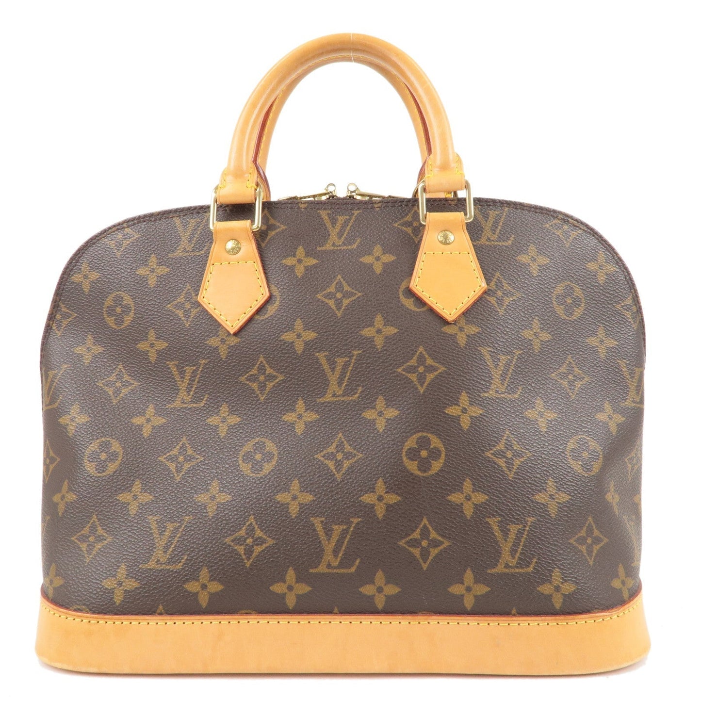 Louis Vuitton Monogram Alma Hand Bag Brown M51130