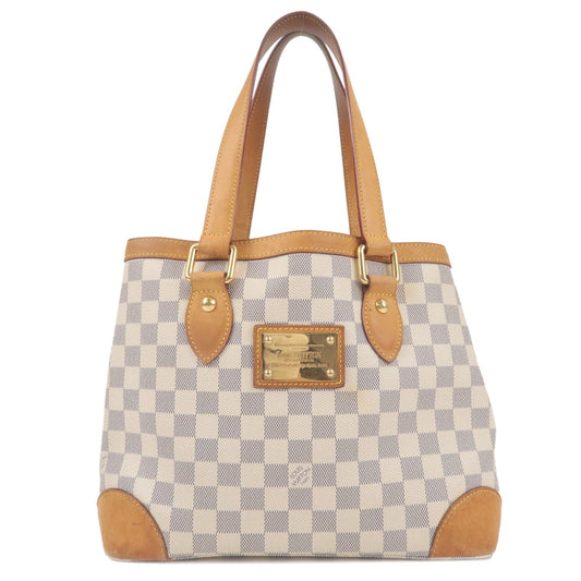 Louis Vuitton Damier Azur Hampstead PM Hand Bag Ivory N51207