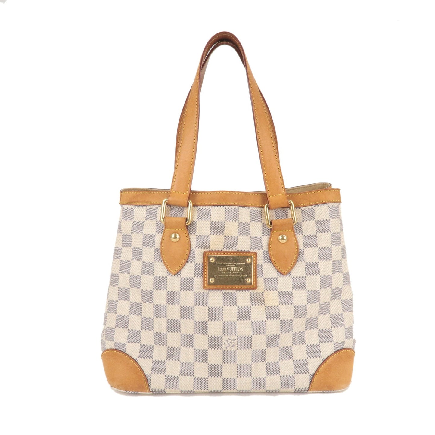 Louis Vuitton Damier Azur Hampstead PM Hand Bag Ivory N51207