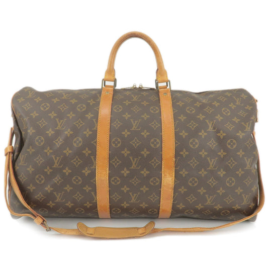 Louis Vuitton Monogram Keep All Bandouliere 55 Boston Bag M41414