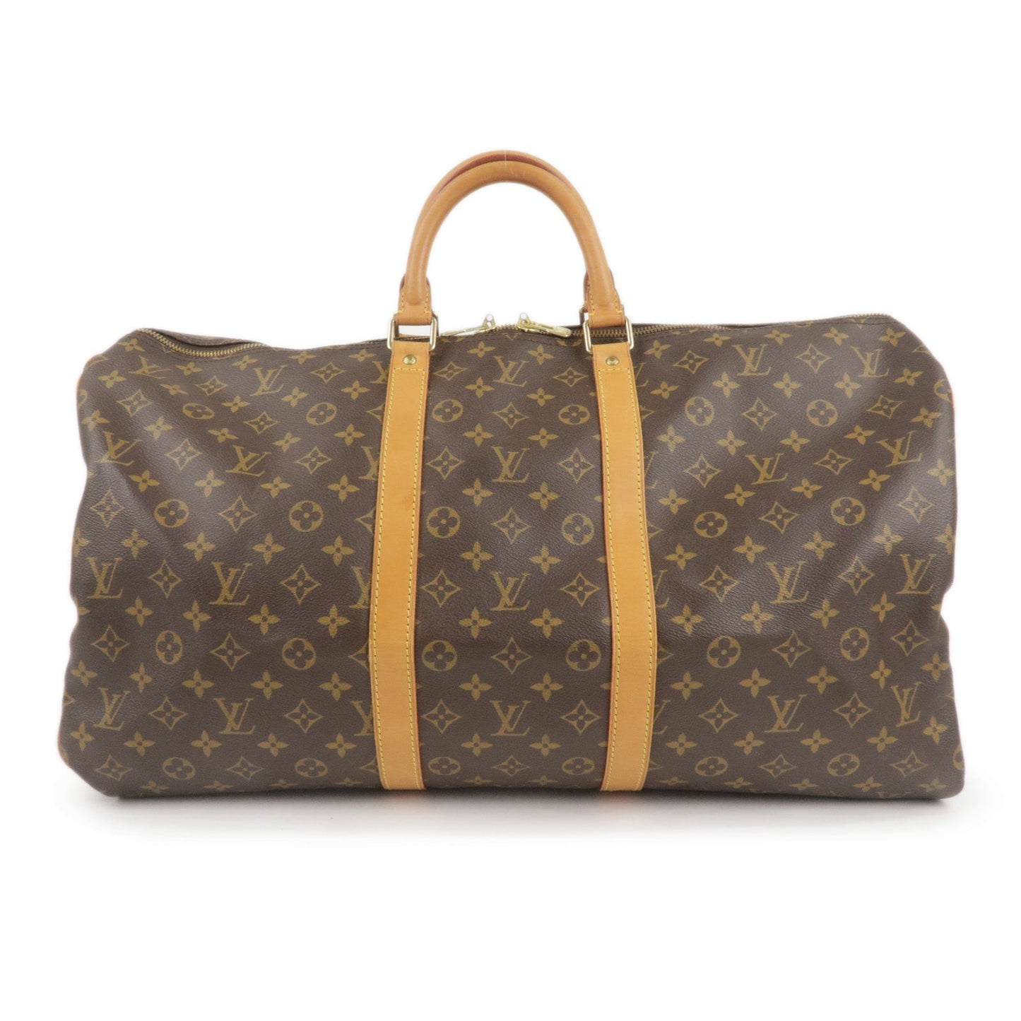 Louis Vuitton Monogram Keep All 55 Boston Bag Brown M41424