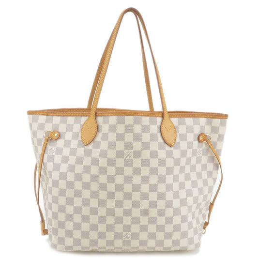 Louis Vuitton Damier Azur Neverfull MM Tote Bag N51107