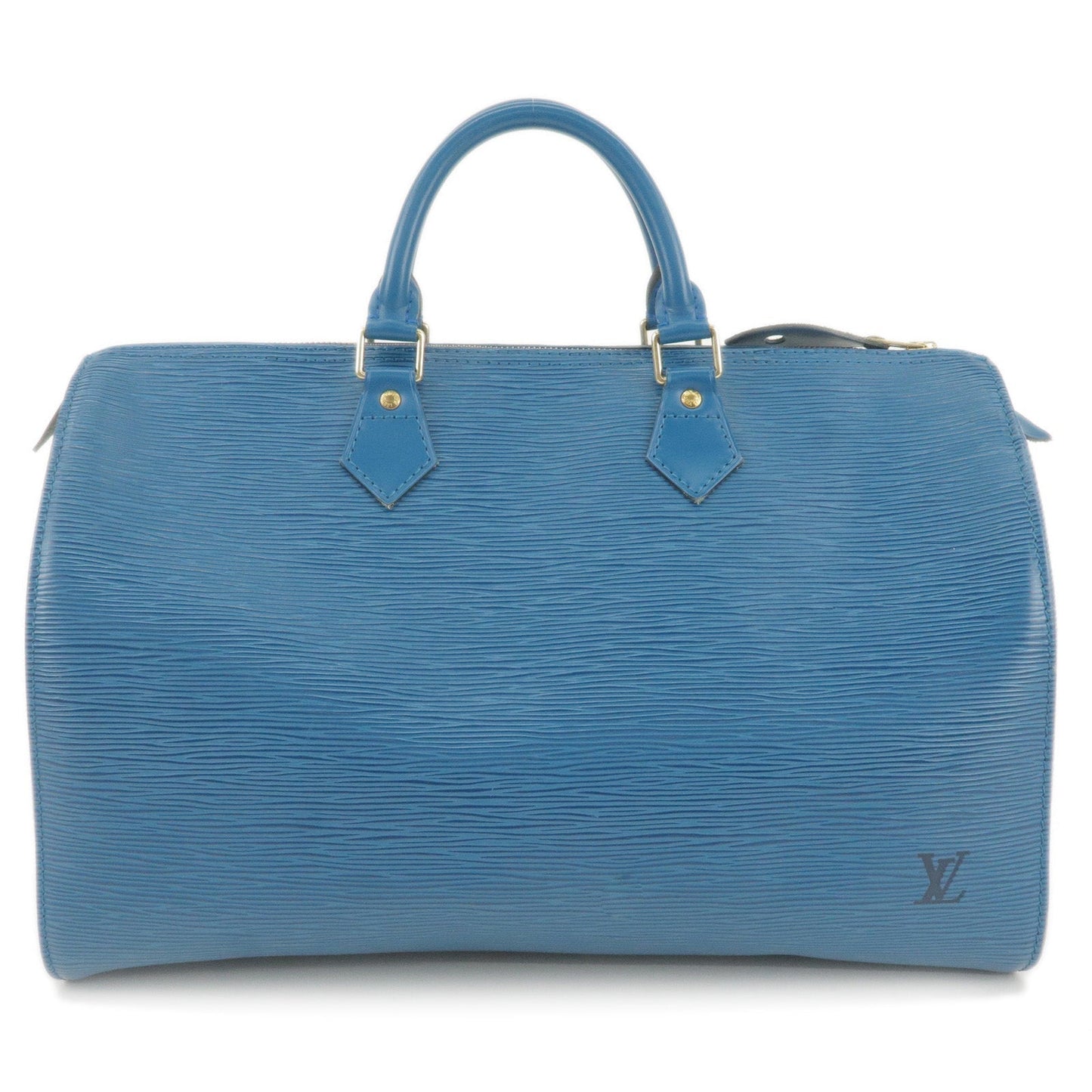 Louis Vuitton Epi Leather Speedy 35 Boston Bag Toledo Blue M42995