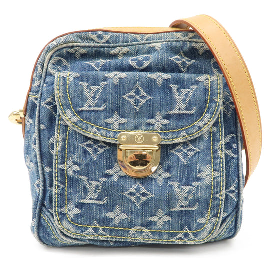 Louis Vuitton Monogram Denim Camera Bag Shoulder Bag Blue