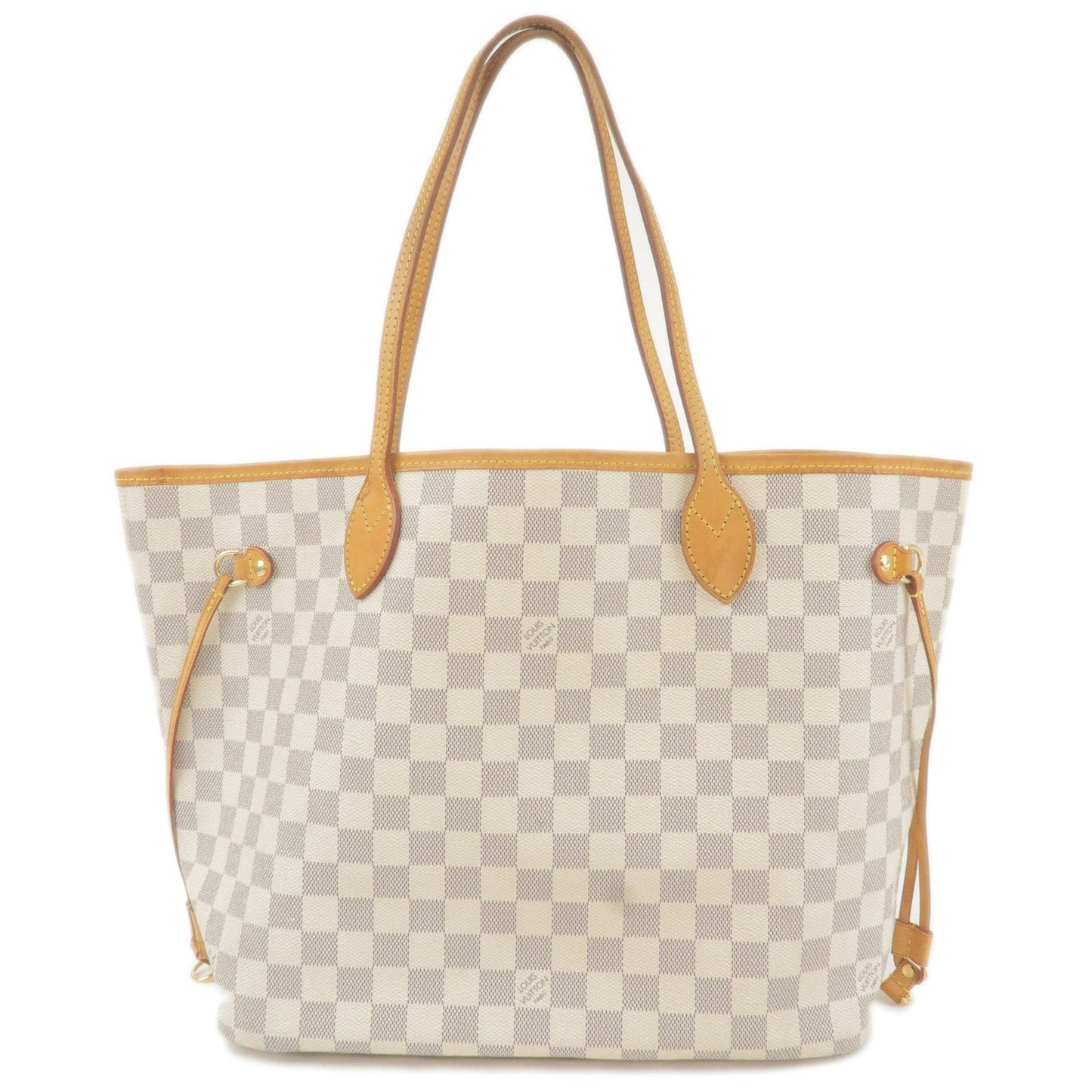 Louis Vuitton Damier Azur Neverfull MM Tote Bag Hand Bag N51107