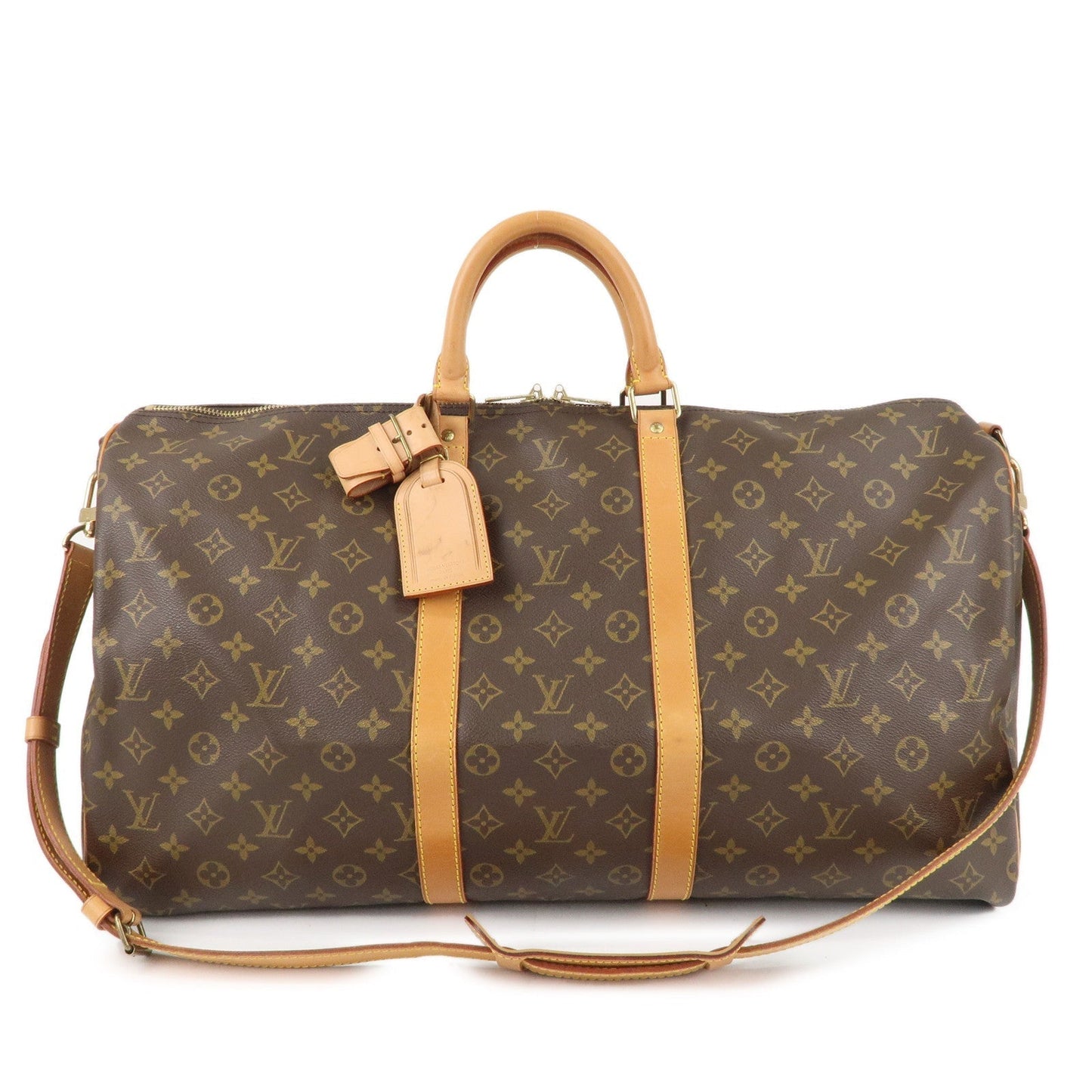 Louis Vuitton Keep All Bandouliere 55 Boston Bag & Strap M41414