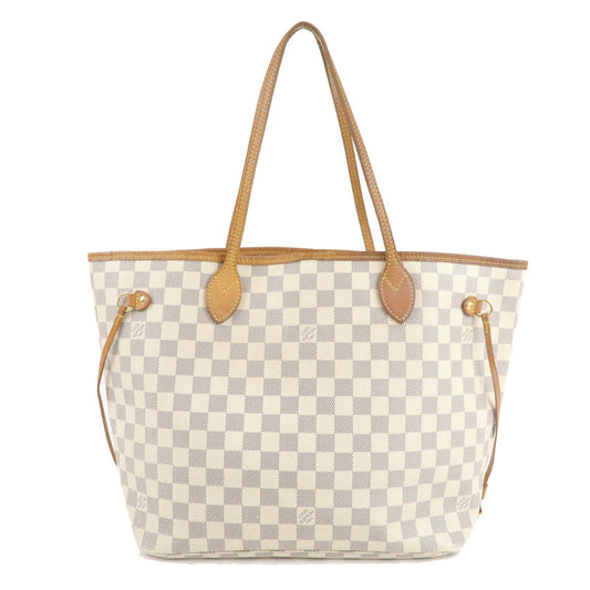 Louis Vuitton Damier Azur Neverfull MM Tote Bag N51107