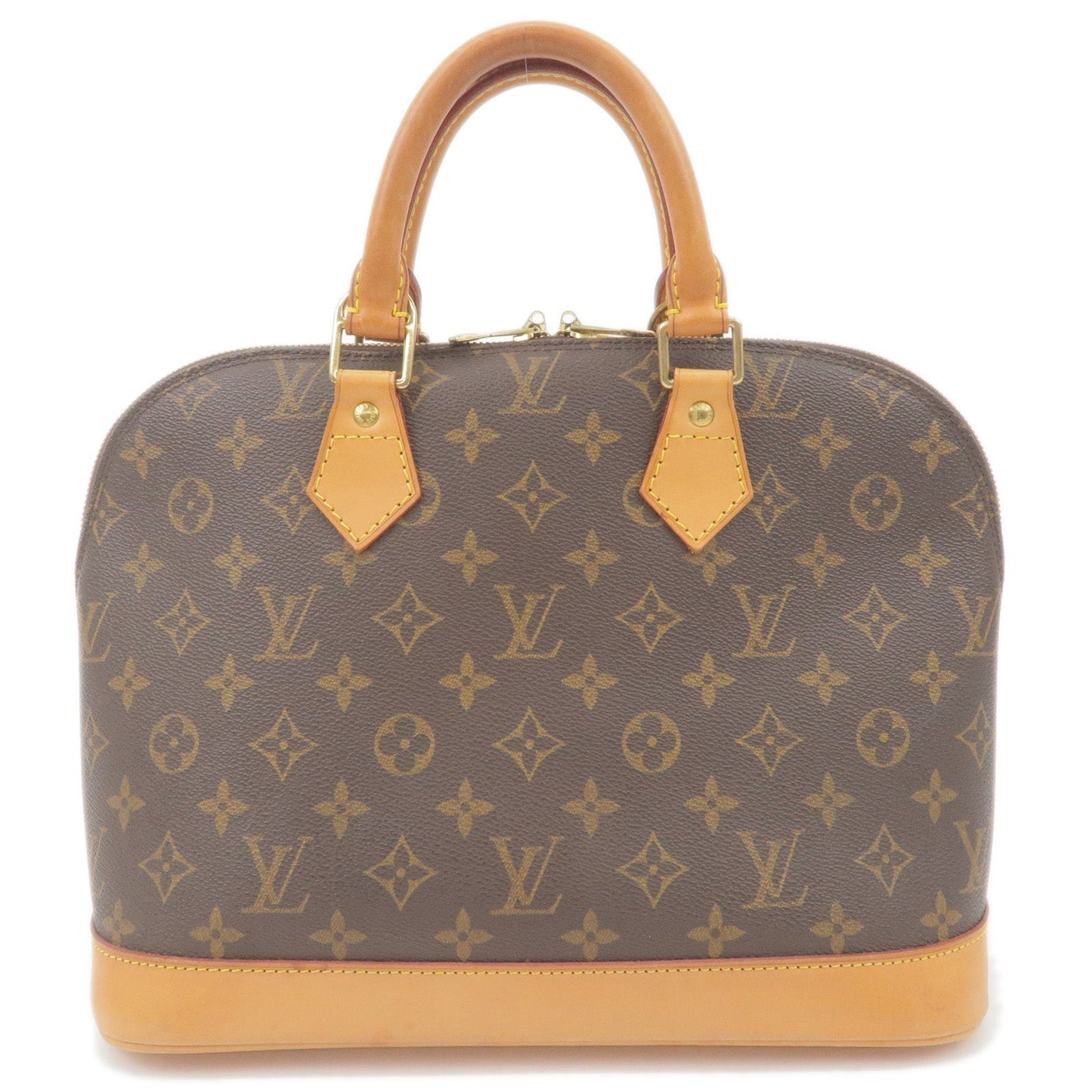 Louis Vuitton Monogram Alma Hand Bag Brown M51130