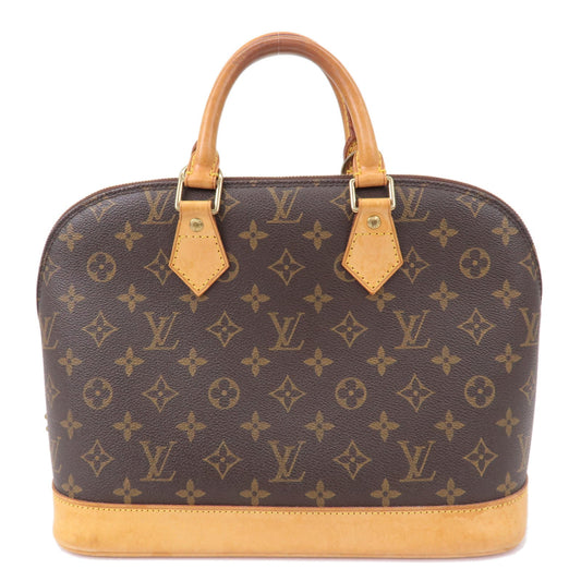 Louis Vuitton Monogram Alma Hand Bag Brown M51130