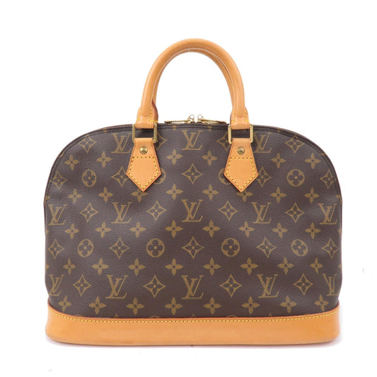 Louis Vuitton Monogram Alma Hand Bag Brown M51130