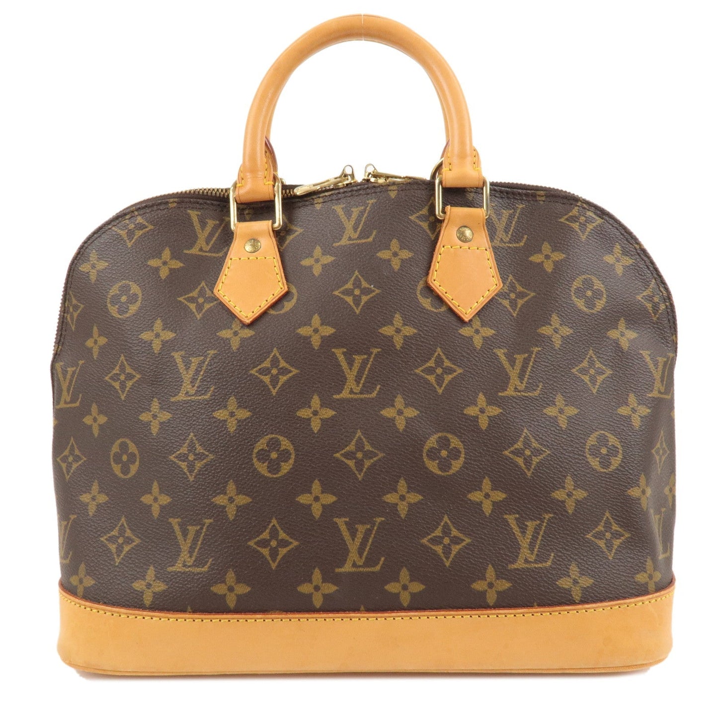 Louis Vuitton Monogram Alma Hand Bag Brown M51130