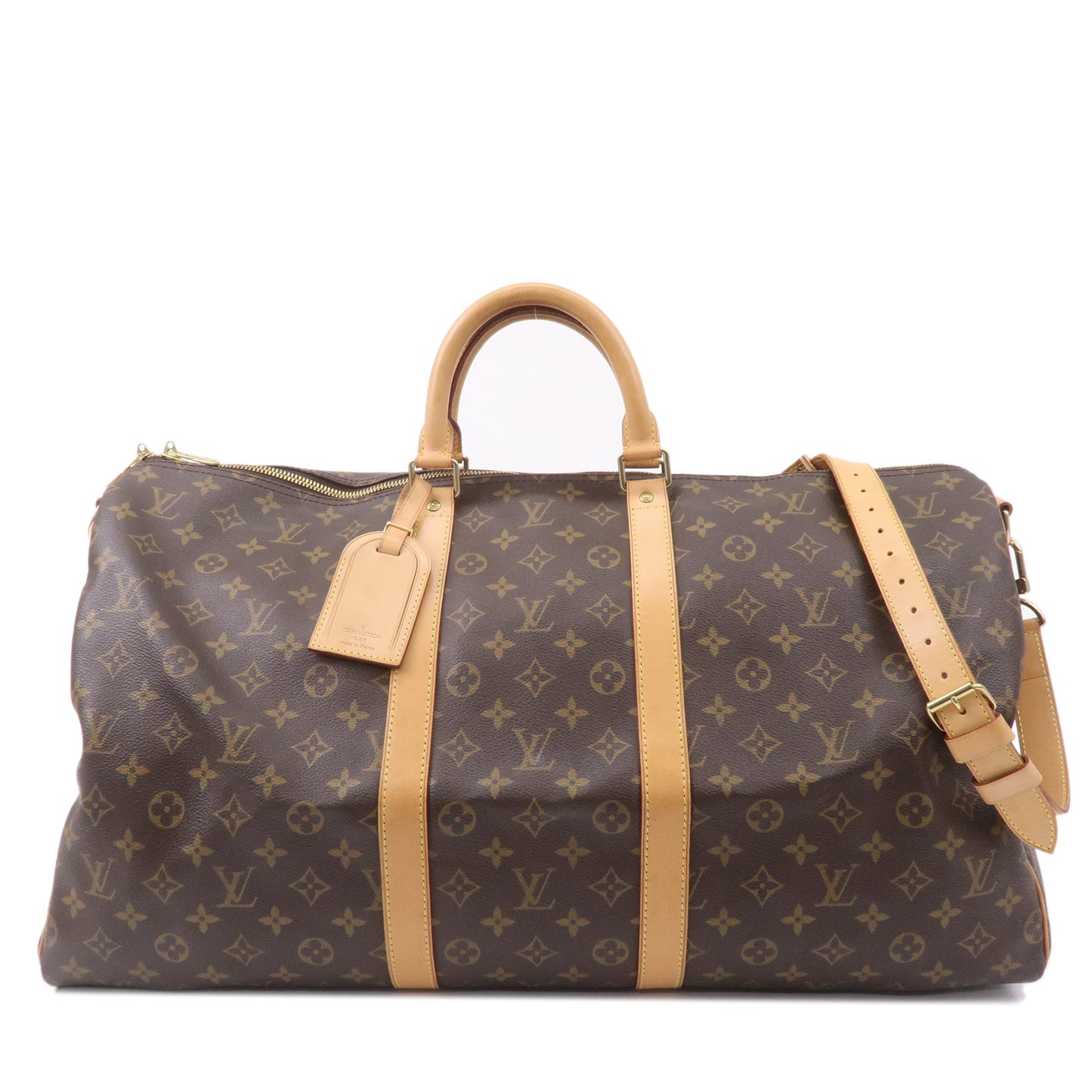 Louis Vuitton Monogram Keep All 55 Bandouliere Boston Bag M41414