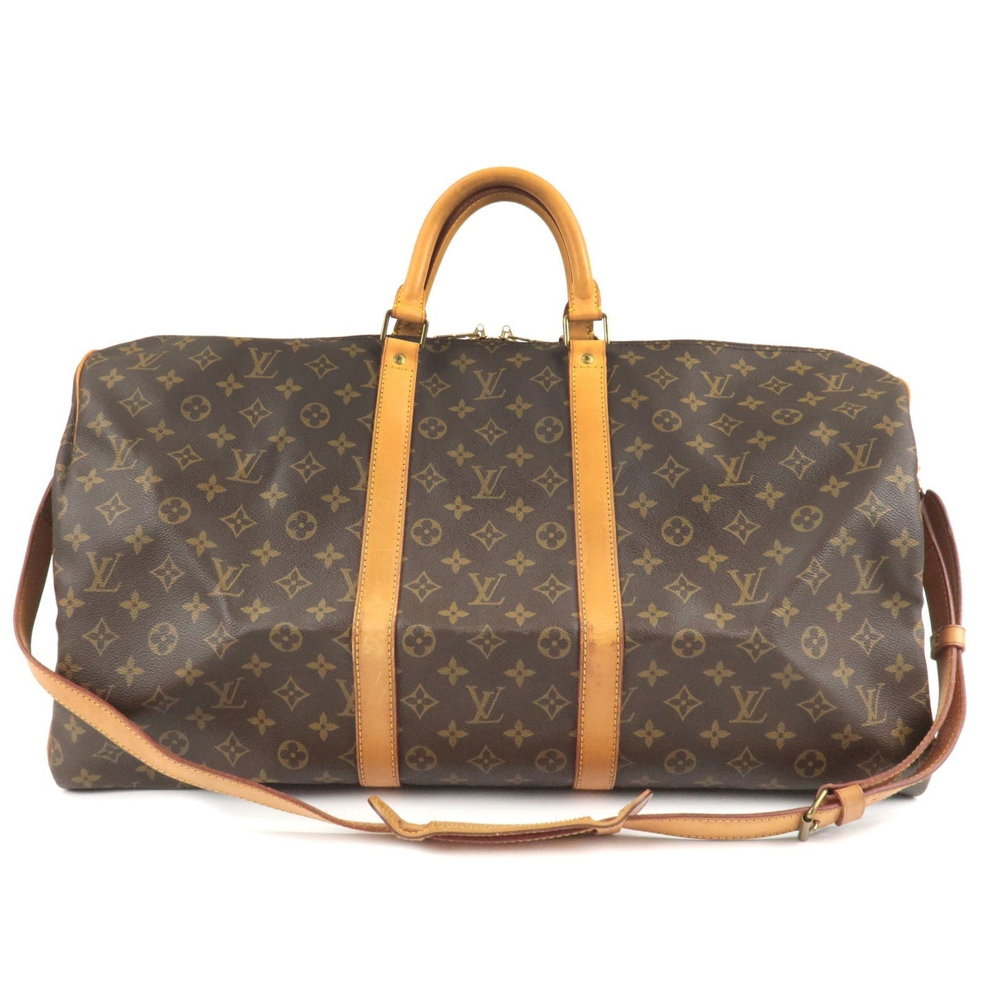 Louis Vuitton Keep All Bandouliere 55 Boston Bag & Strap M41414