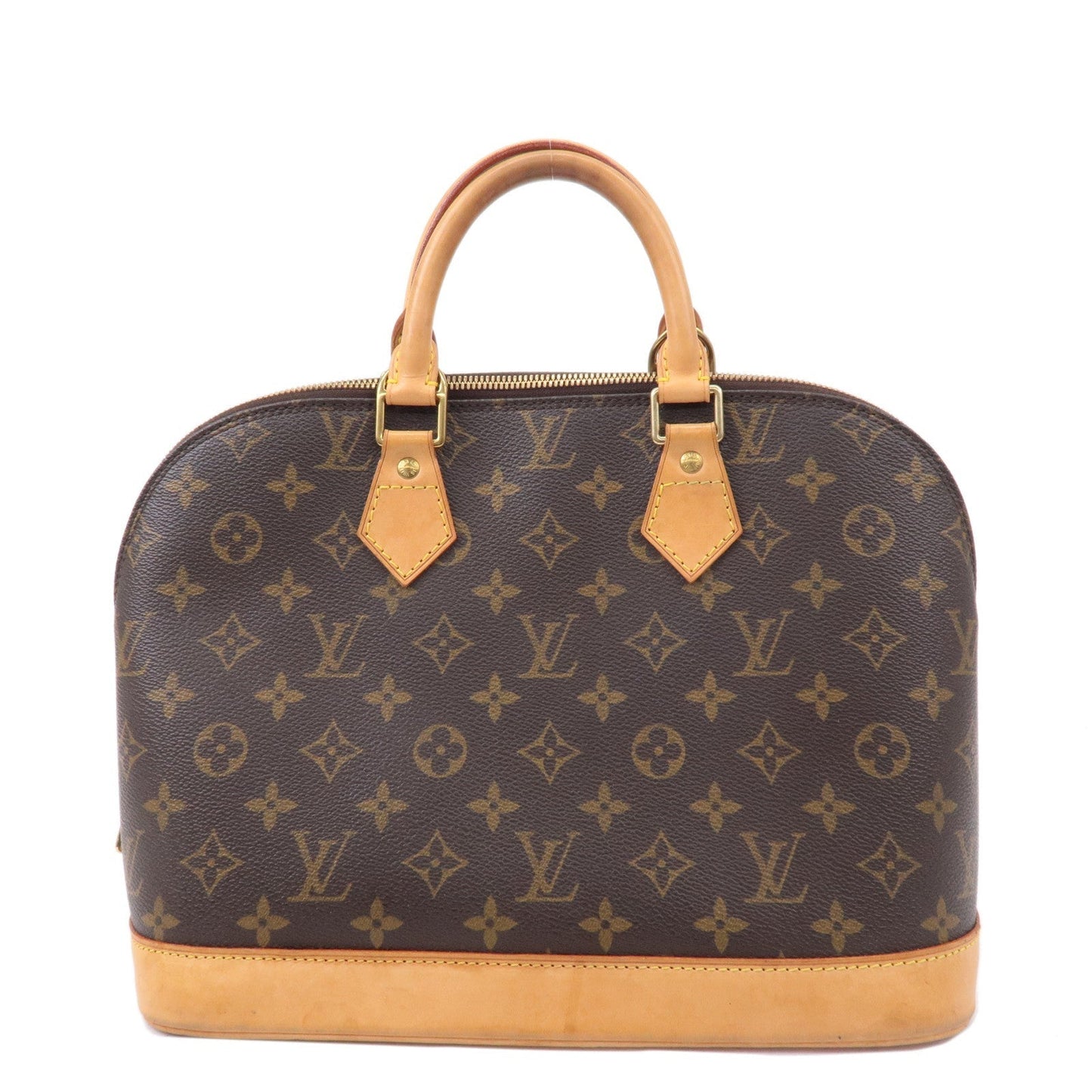 Louis Vuitton Monogram Alma Hand Bag Brown M51130