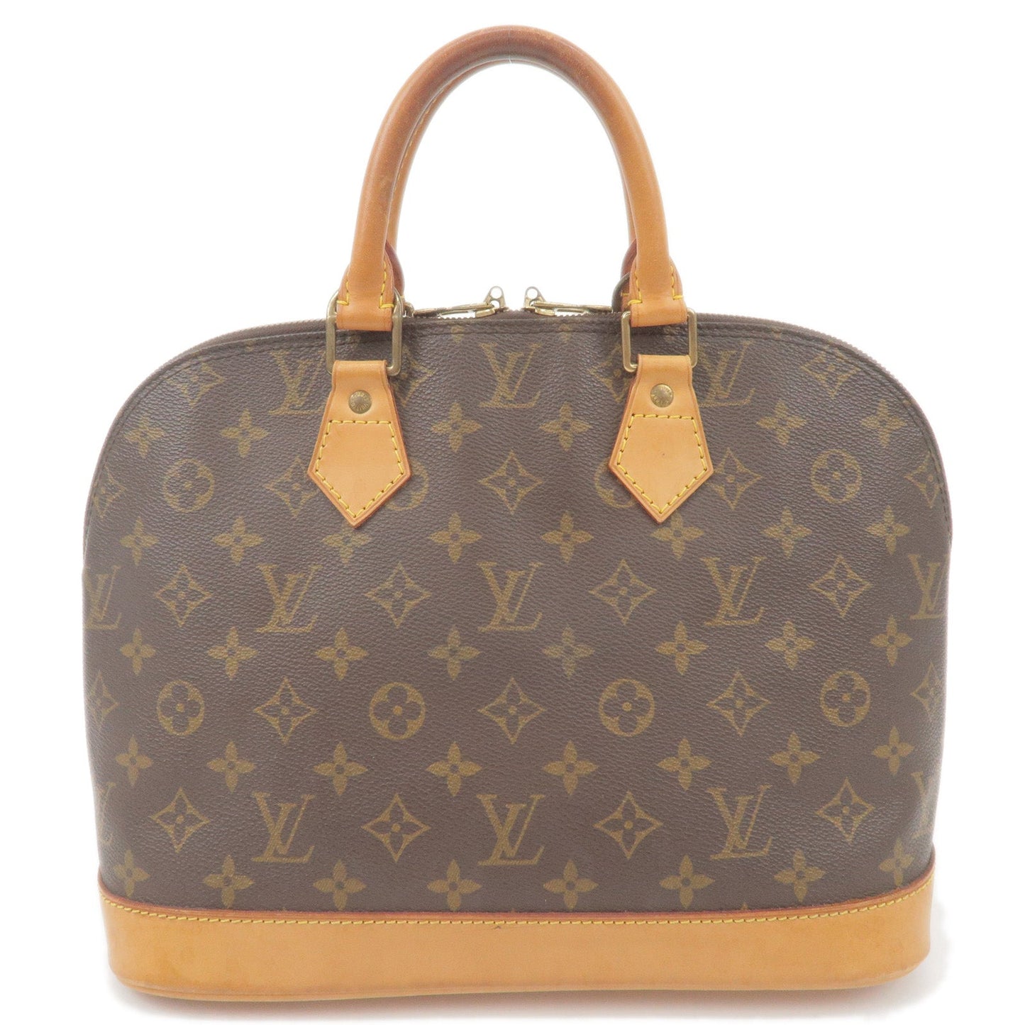 Louis Vuitton Monogram Alma Hand Bag Brown M51130