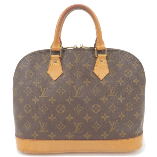 Louis Vuitton Monogram Alma Hand Bag Brown M51130