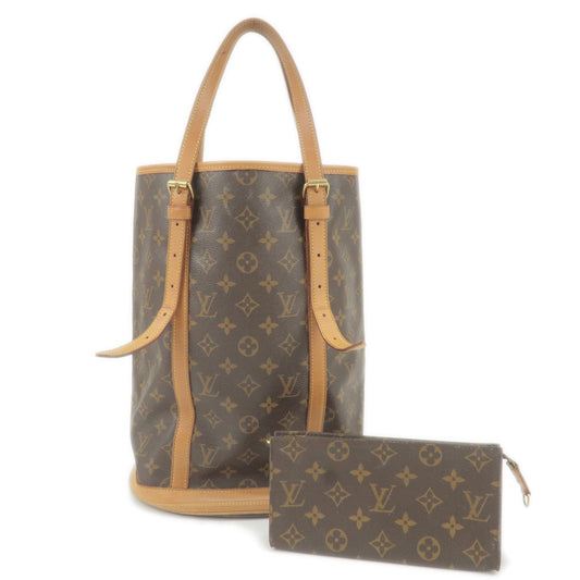 Louis Vuitton Monogram Bucket GM Shoulder Bag & Pouch M42236