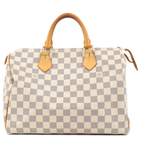 Louis Vuitton Damier Azur Speedy 30 Boston Hand Bag N41533