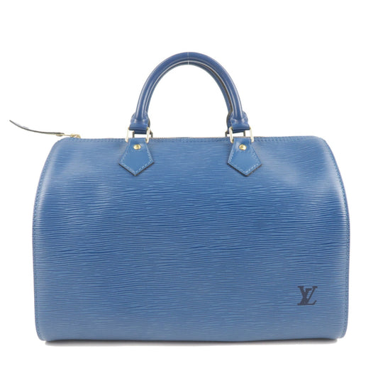 Louis Vuitton Epi Speedy 30 Hand Boston Bag Blue M43005