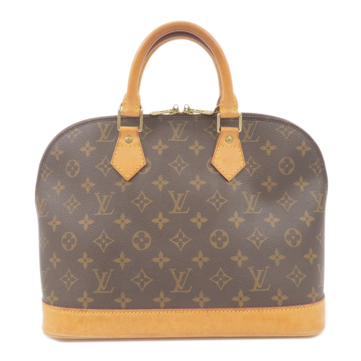 Louis Vuitton Monogram Alma Hand Bag Brown M51130