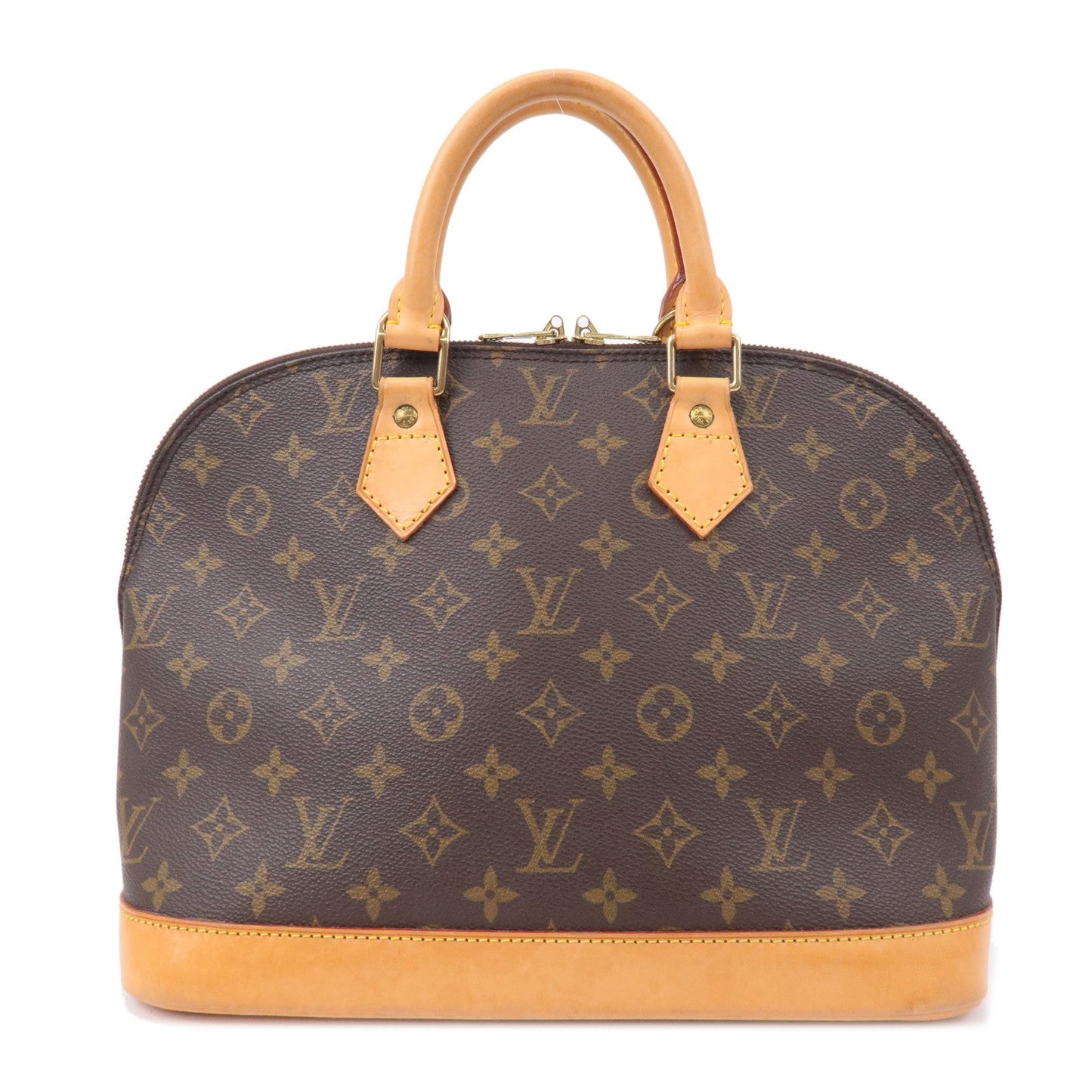 Louis Vuitton Monogram Alma Hand Bag Brown M51130