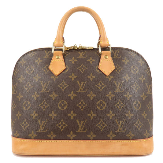 Louis Vuitton Monogram Alma Hand Bag Brown M51130