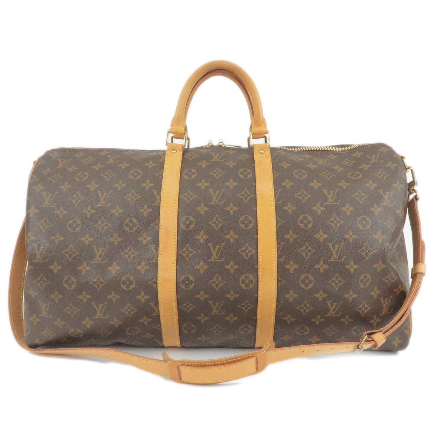 Louis Vuitton Monogram Keep All Bandouliere 55 Boston Bag M41414