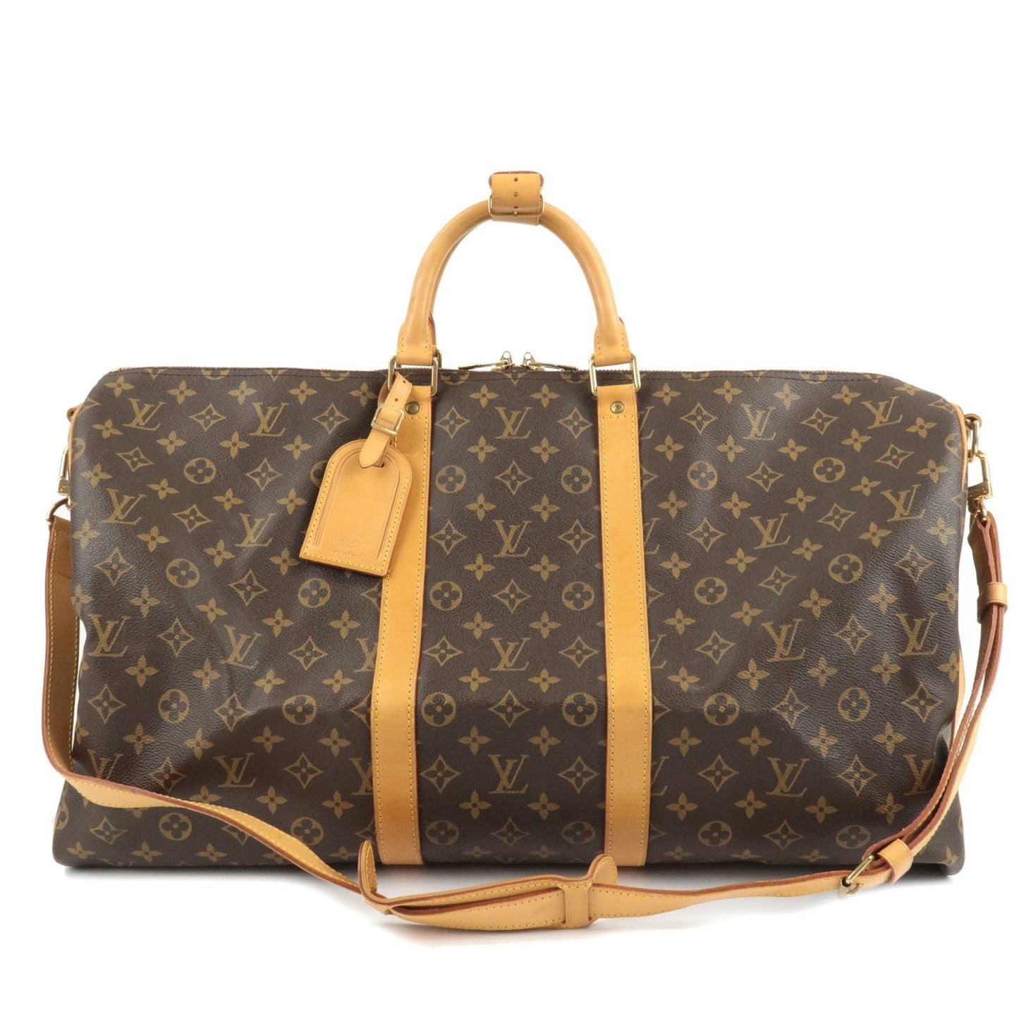 Louis Vuitton Keep All Bandouliere 55 Boston Bag & Strap M41414