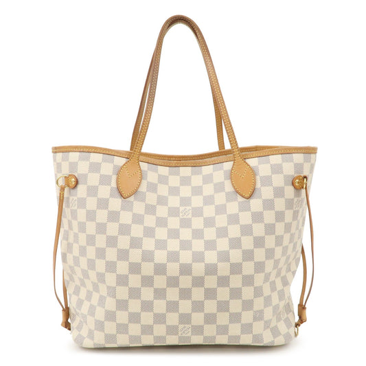 Louis Vuitton Damier Azur Neverfull MM Tote Bag N51107