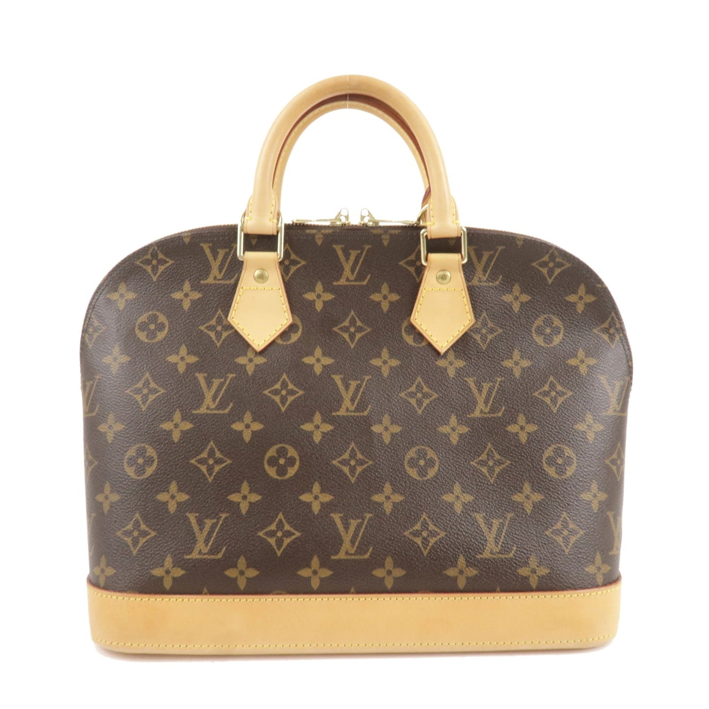 Louis Vuitton Monogram Alma Hand Bag Brown M51130