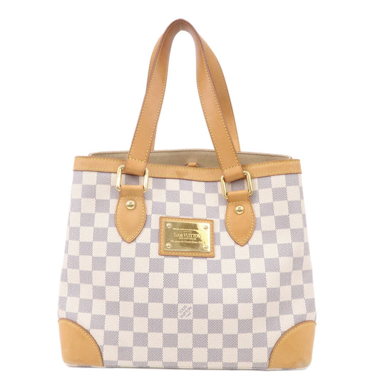 Louis Vuitton Damier Azur Hampstead PM Hand Bag Ivory N51207