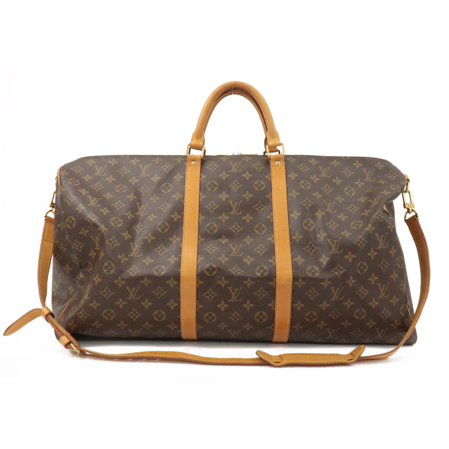 Louis Vuitton Monogram Keep All Bandouliere 60 Boston Bag M41412