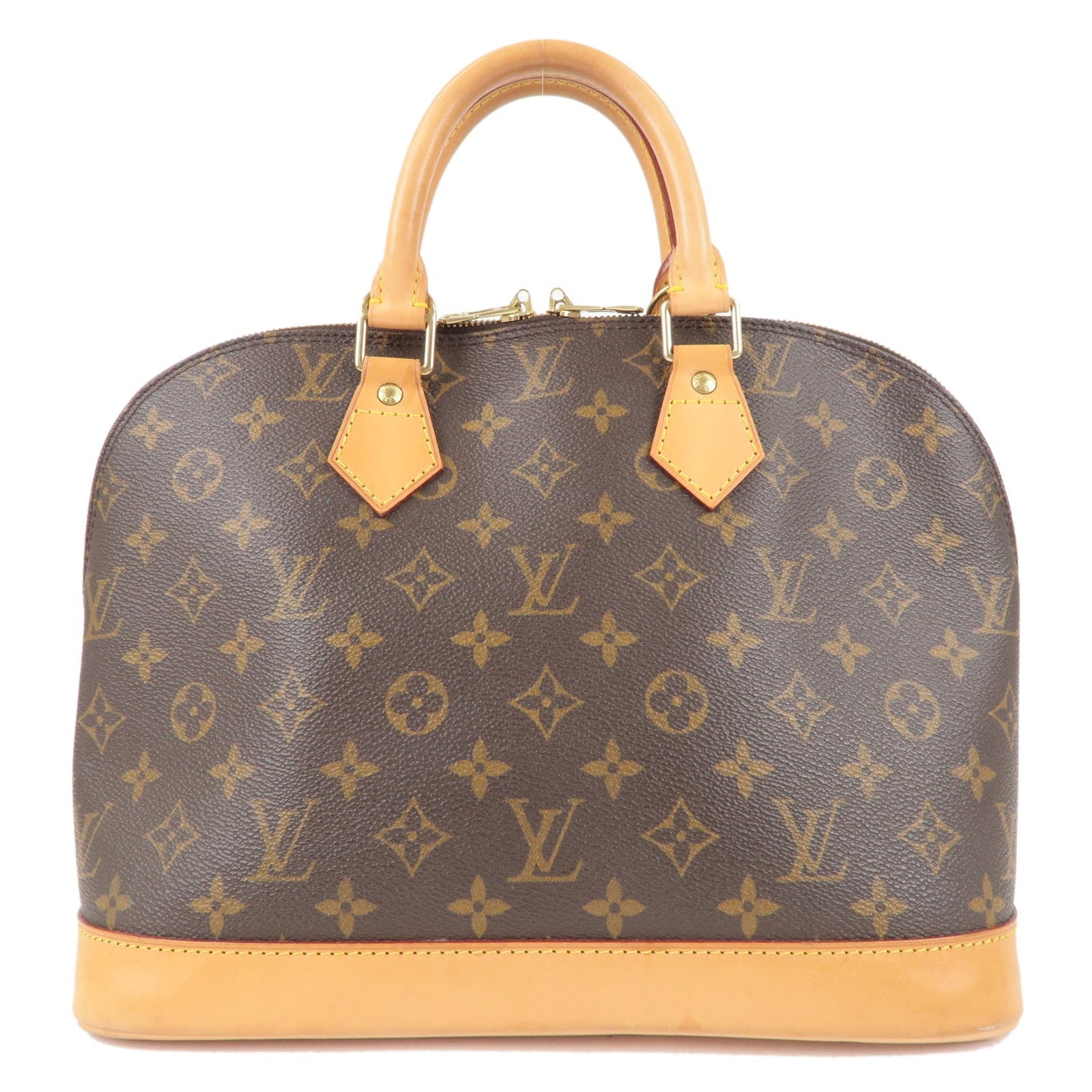 Louis Vuitton Monogram Alma Hand Bag Brown M51130