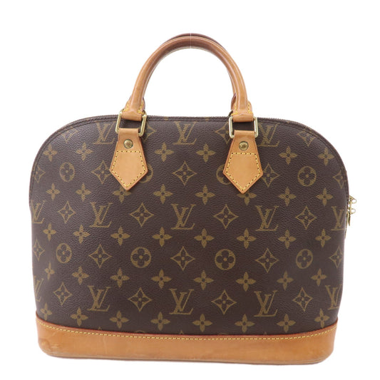 Louis Vuitton Monogram Alma Hand Bag Brown M51130