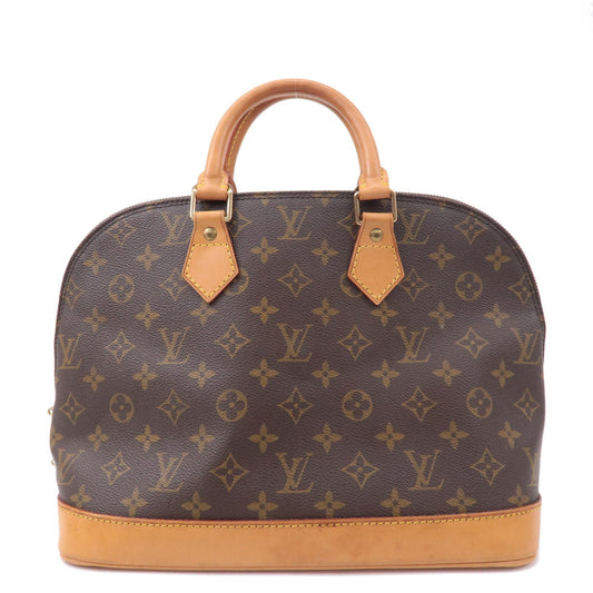 Louis Vuitton Monogram Alma Hand Bag Brown M51130