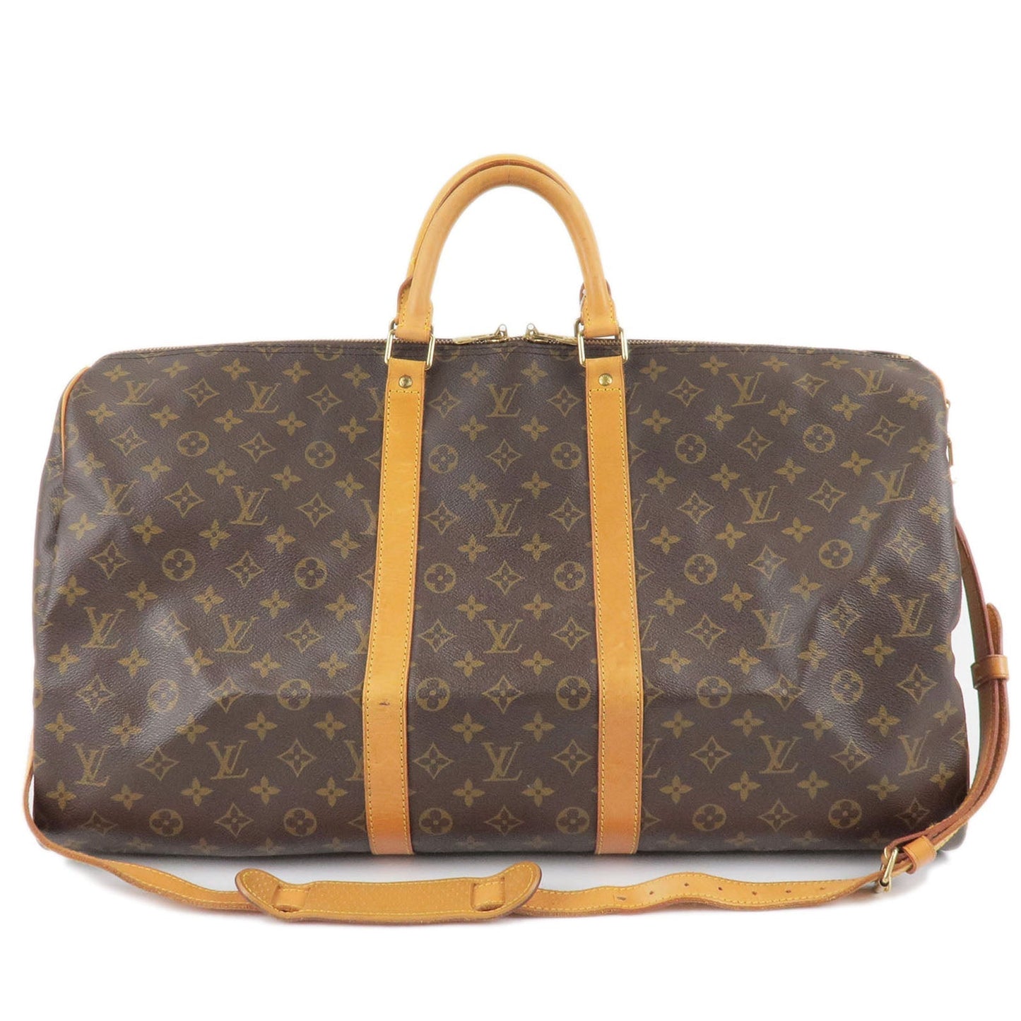 Louis Vuitton Monogram Keep All Bandouliere 55 Boston Bag M41414