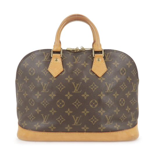 Louis Vuitton Monogram Alma Hand Bag Brown M51130