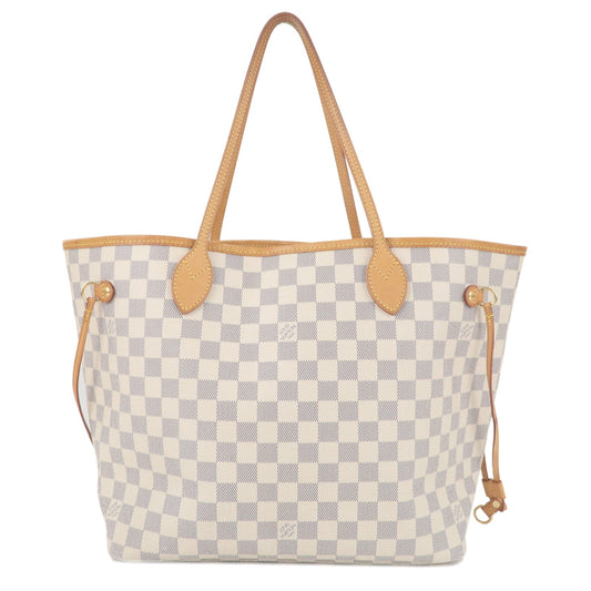 Louis Vuitton Damier Azur Neverfull MM Tote Bag N51107