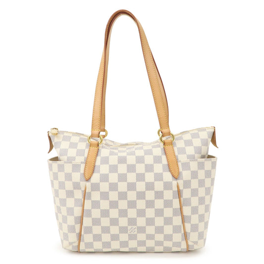 Louis Vuitton Damier Azur Totally PM Tote Bag Beige N51261