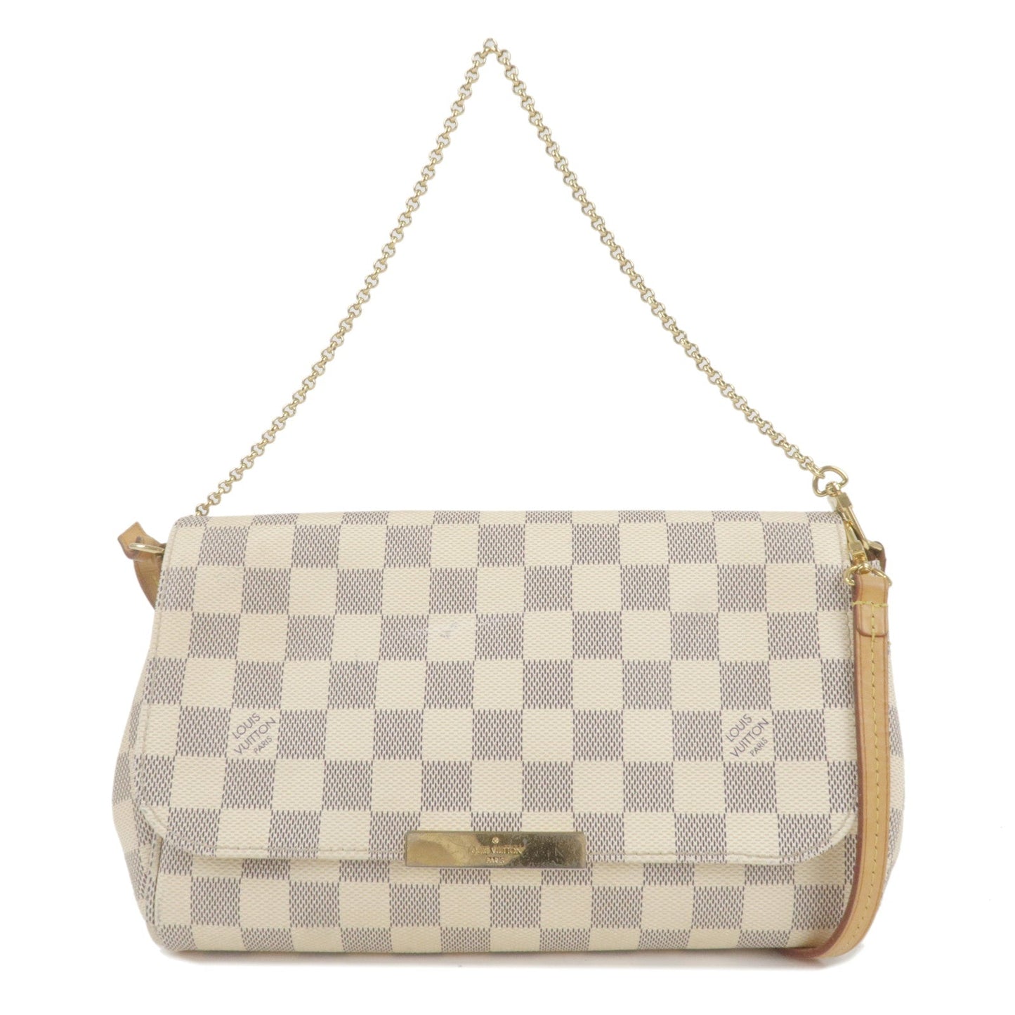 Louis Vuitton Damier Azur Favorite MM 2Way Hand Bag N41275