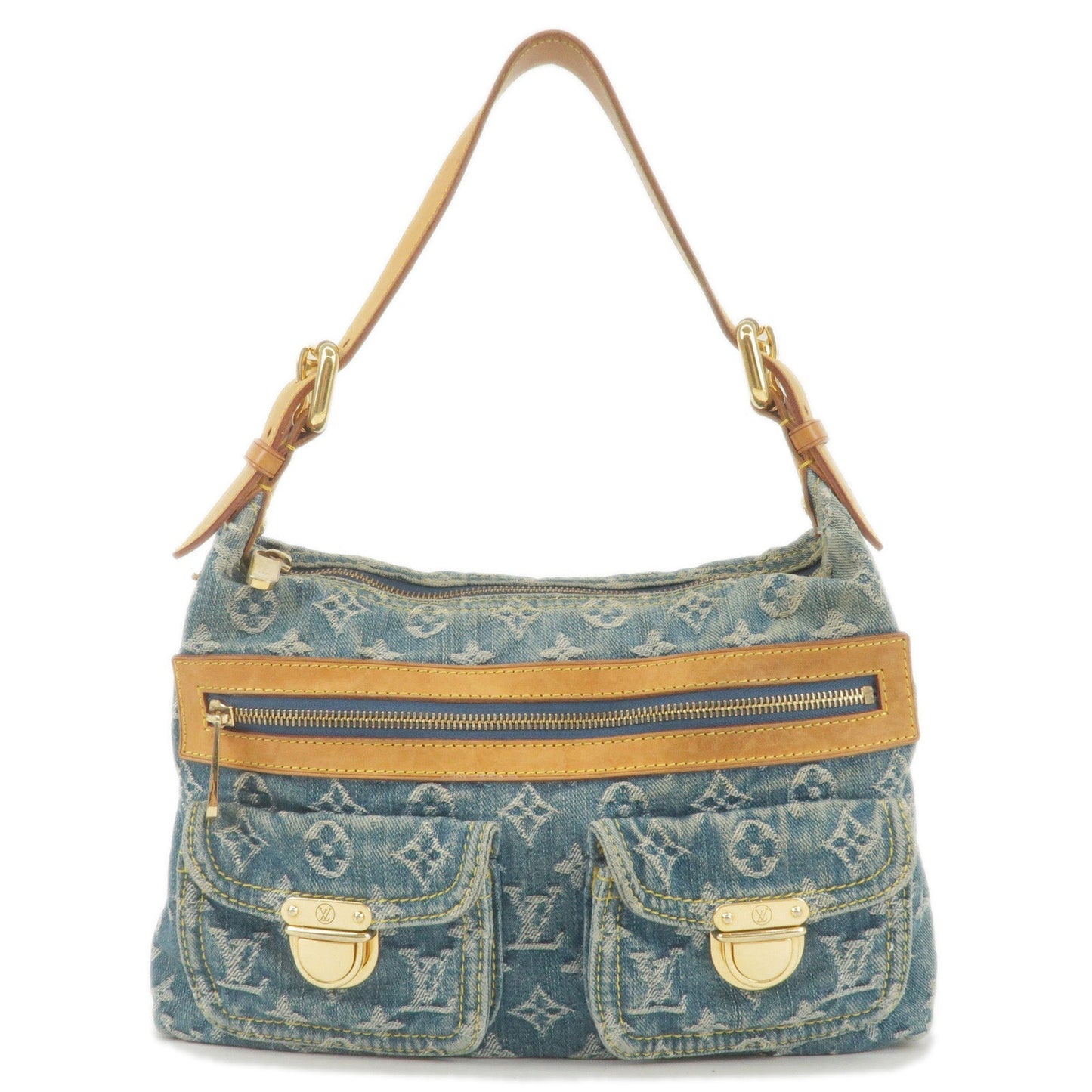 Louis Vuitton Monogram Denim Baggy PM Shoulder Bag M95049