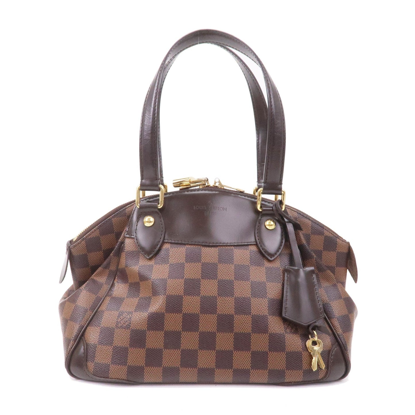 Louis Vuitton Damier Verona PM Hand Bag Ebene Brown N41117